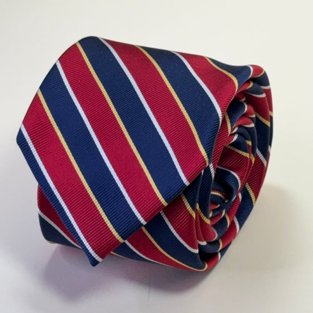 JoS. A. Bank Navy & Red Repp Stripe Tie
