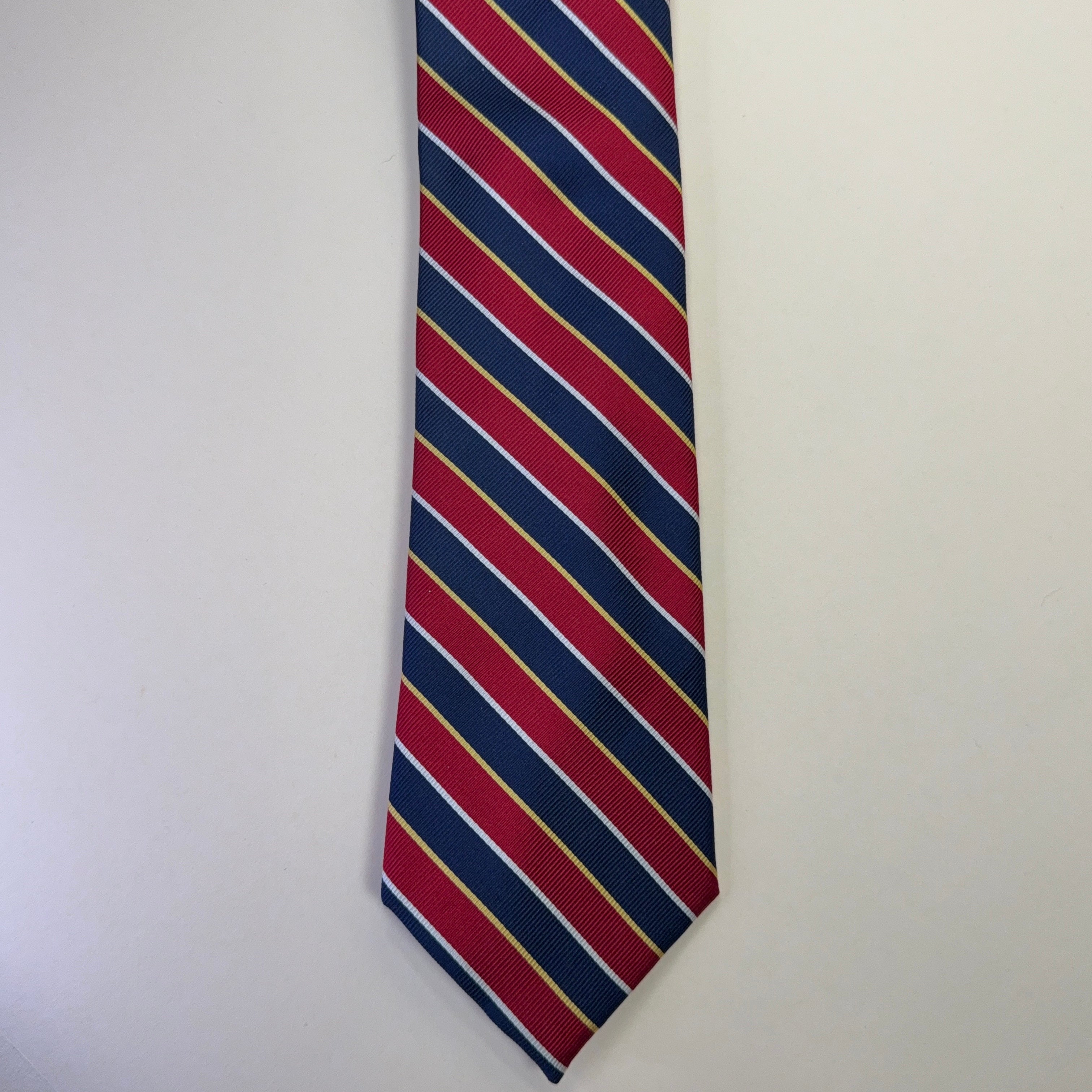 JoS. A. Bank Navy & Red Repp Stripe Tie