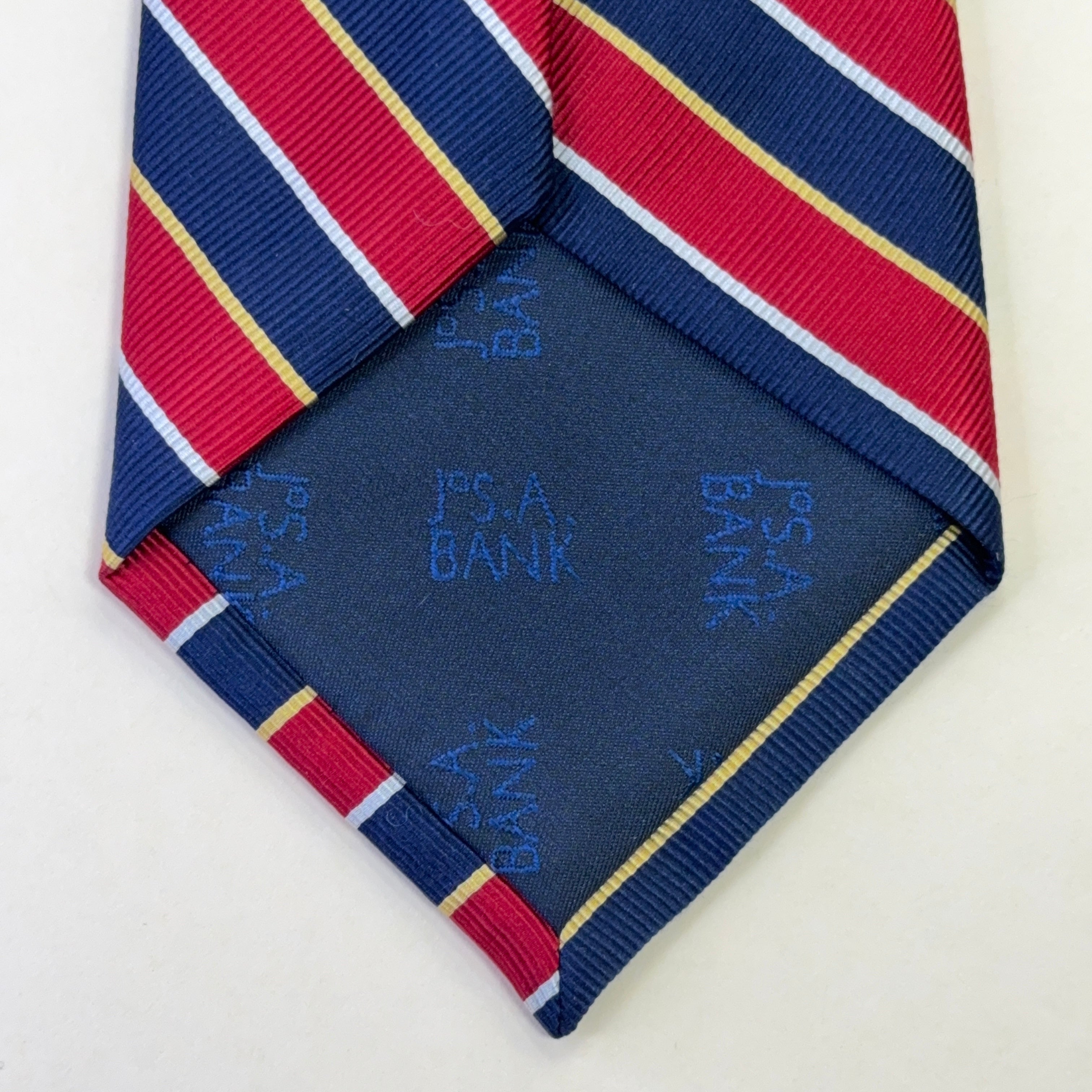 JoS. A. Bank Navy & Red Repp Stripe Tie