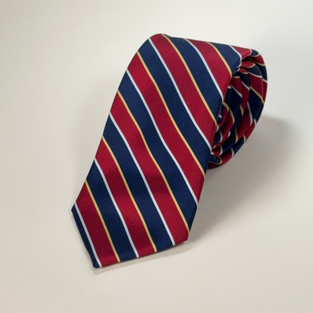 JoS. A. Bank Navy & Red Repp Stripe Tie