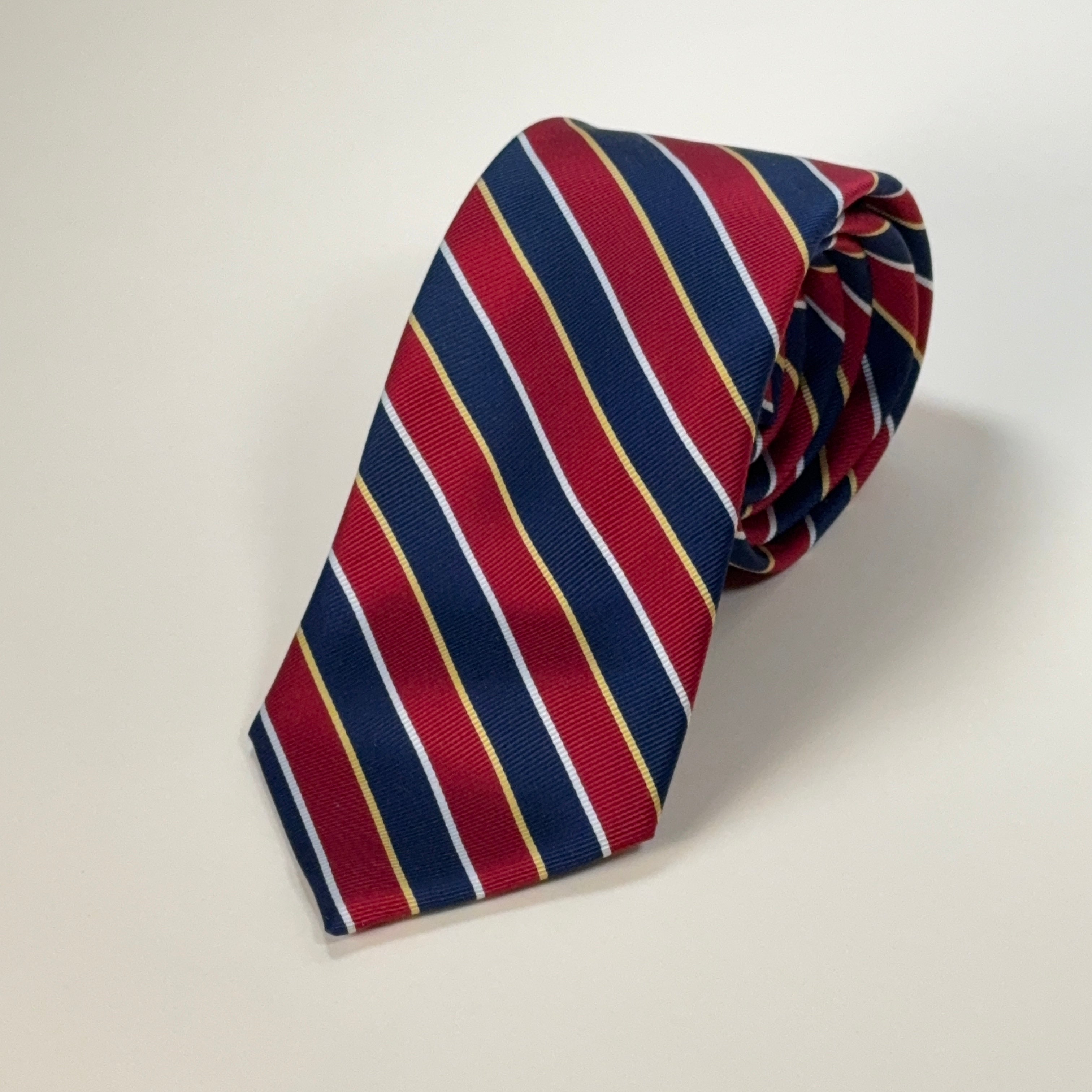 JoS. A. Bank Navy & Red Repp Stripe Tie